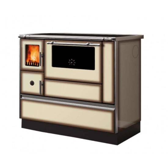 Wood Burning Cooker Alfa Plam Dominant H Light Mocha Kw